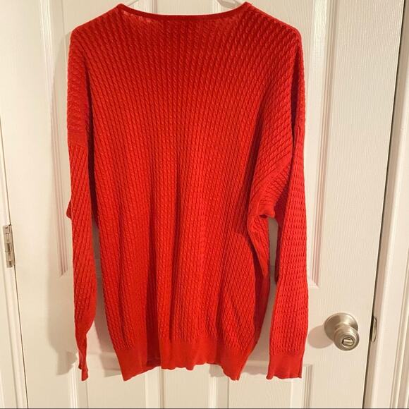 Vintage Pringle Cable Knit Cardigan Sweater Womens Size 14 Scotland sz 44 - Picture 7 of 7